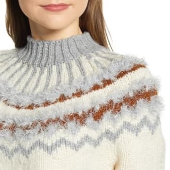 Lou & Grey Fair Isle Sweater White Size M - Picture 6 of 16